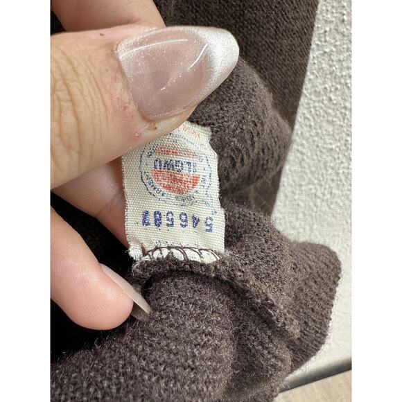 Womens Pickering by Kimberton Sweater Size Large Brown Lion Long Sleeve V-neck - Picture 7 of 12